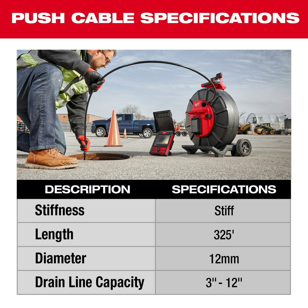 Milwaukee 2976-20 M18 325' Stiff Pipeline Inspection Reel - 5