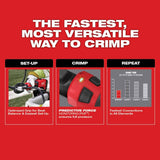 Milwaukee 2978-20K M18 FORCE LOGIC 6T Linear Utility Crimper w/ Kearney Jaw - 4