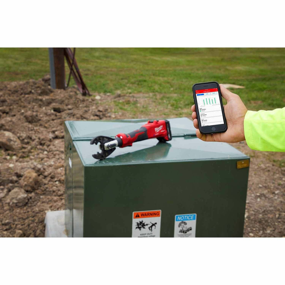 Milwaukee 2978-20K M18 FORCE LOGIC 6T Linear Utility Crimper w/ Kearney Jaw - 12