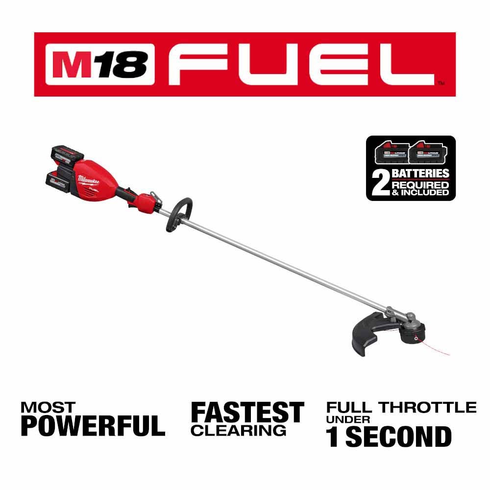 Milwaukee 3006-22 M18 FUEL 17” Dual Battery String Trimmer Kit - 3