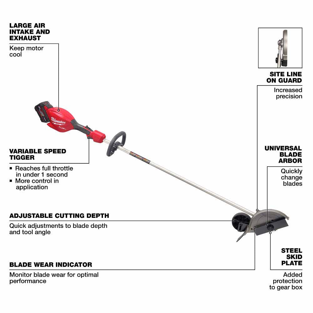 Milwaukee 3011-21HD M18 FUEL  Edger Kit - 2