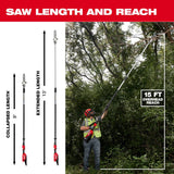 Milwaukee 3013-21 M18 FUEL Telescoping Pole Saw Kit - 7