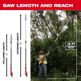 Milwaukee 3013-21 M18 FUEL Telescoping Pole Saw Kit - 7