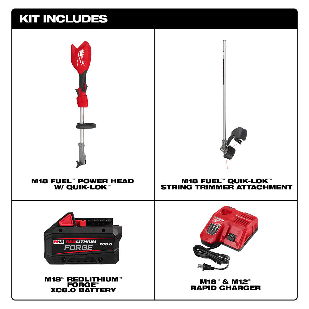 Milwaukee 3016-21ST M18 FUEL String Trimmer w/ QUIK-LOK Kit - 6