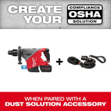 Milwaukee 3018-22HD M18 Fuel 18 lb SDS Max Demolition Hammer Kit with ONE-KEY (2 Batteries) - 8