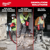Milwaukee 3018-22HD M18 Fuel 18 lb SDS Max Demolition Hammer Kit with ONE-KEY (2 Batteries) - 12