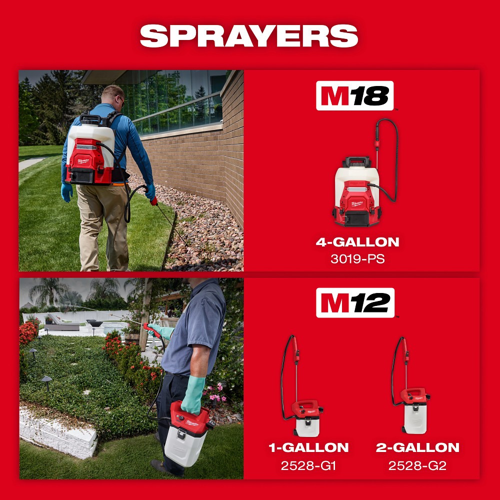 Milwaukee 3019-20PS M18 4-Gallon Backpack Sprayer w/ SWITCH TANK (Tool Only) - 11
