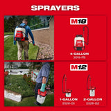 Milwaukee 3019-20PS M18 4-Gallon Backpack Sprayer w/ SWITCH TANK (Tool Only) - 11