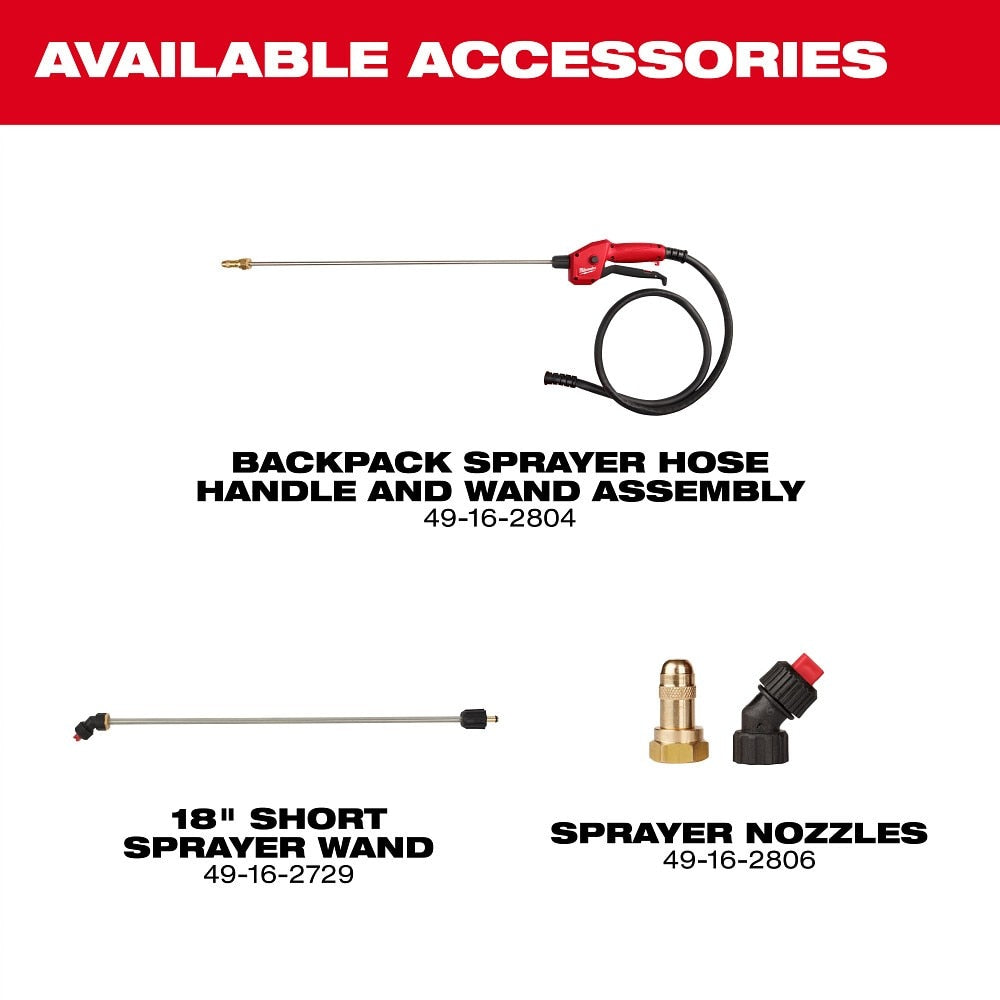 Milwaukee 3019-20PS M18 4-Gallon Backpack Sprayer w/ SWITCH TANK (Tool Only) - 12