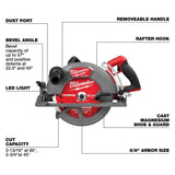 Milwaukee 3026-20 M18 FUEL 10-1/4" Rear Handle Circular Saw - 10