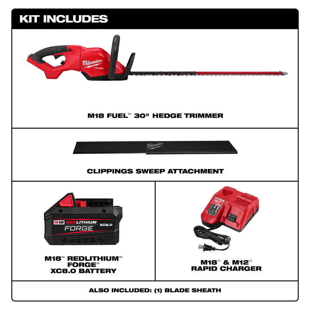 Milwaukee 3034-21 M18 FUEL 30" Hedge Trimmer Kit - 3