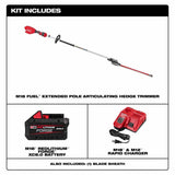 Milwaukee 3035-21 M18 FUEL Extended Pole Articulating Hedge Trimmer Kit - 3