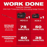Milwaukee 3035-21 M18 FUEL Extended Pole Articulating Hedge Trimmer Kit - 5