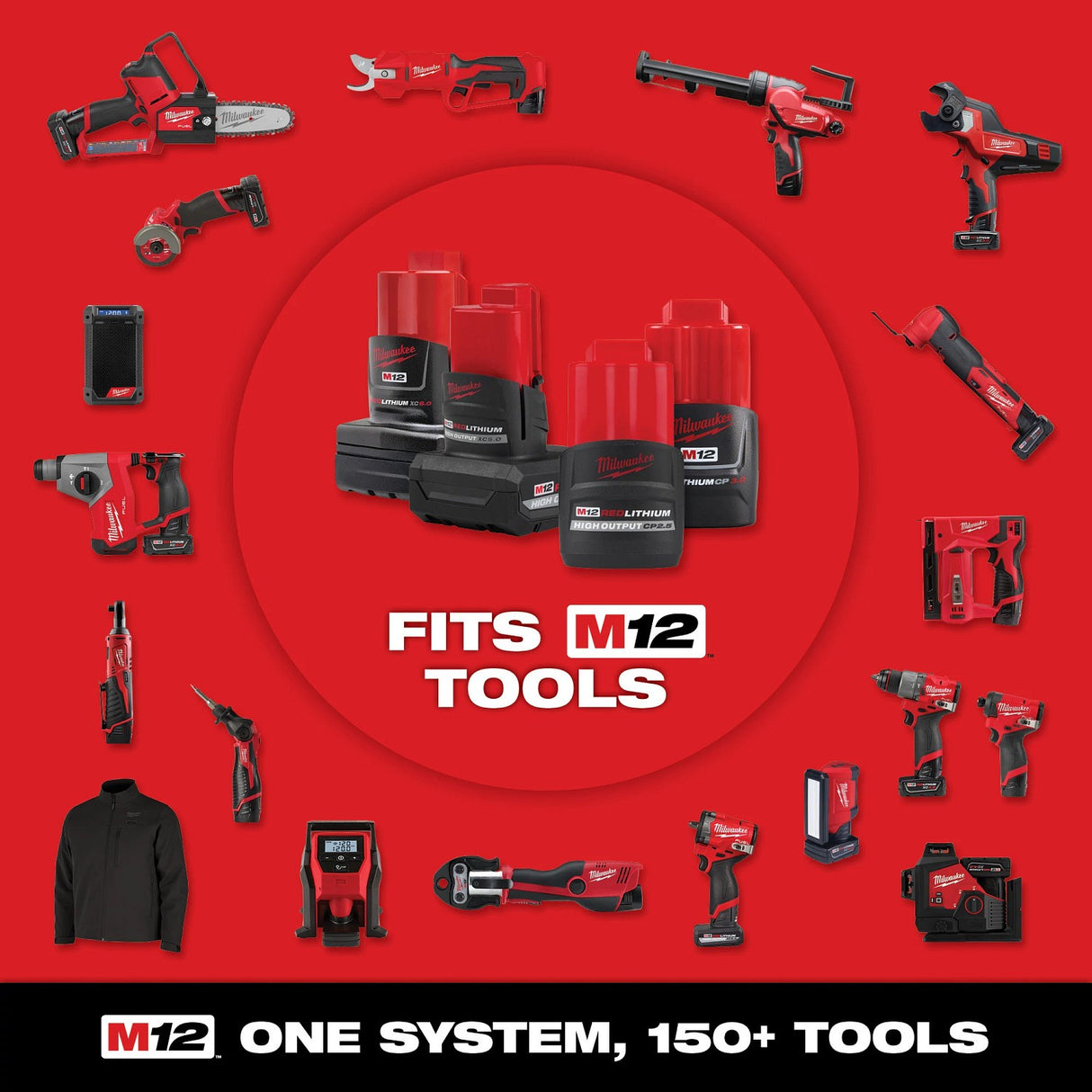 Milwaukee 3054-20 M12 FUEL 1/2 Inch Cordless Ratchet, 300 RPM, 80 ft-lbs, Compact Head (Bare Tool) - 14