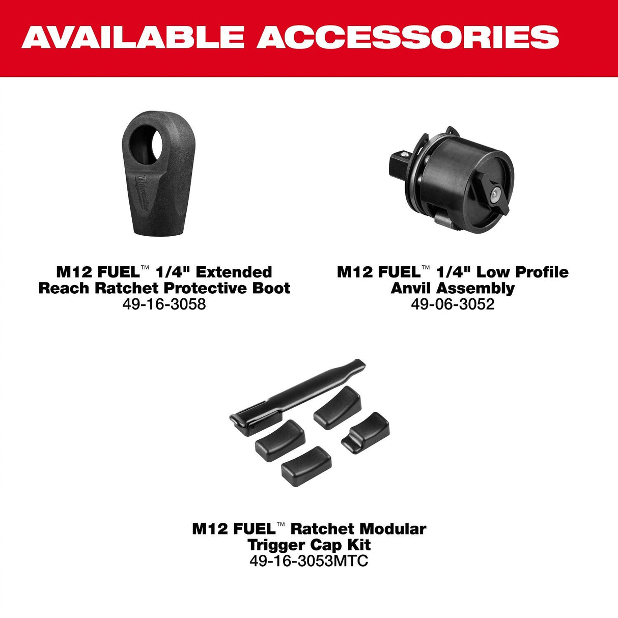 Milwaukee 3058-20 M12 FUEL 1/4" Extended Reach Cordless Ratchet Tool Only - 13