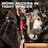 Milwaukee 3058-21 M12 FUEL 1/4" Extended Reach Ratchet Kit with 2.5Ah Battery and Charger - 8