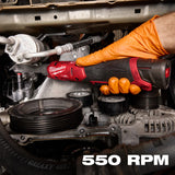 Milwaukee 3058-21 M12 FUEL 1/4" Extended Reach Ratchet Kit with 2.5Ah Battery and Charger - 9