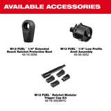 Milwaukee 3058-21 M12 FUEL 1/4" Extended Reach Ratchet Kit with 2.5Ah Battery and Charger - 13