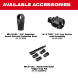 Milwaukee 3059-20 M12 FUEL 3/8" Extended Reach Cordless Ratchet Bare Tool - 13