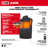 Milwaukee 305BL-20 M12 Heated AXIS Vest Blue (Vest Only) - 2