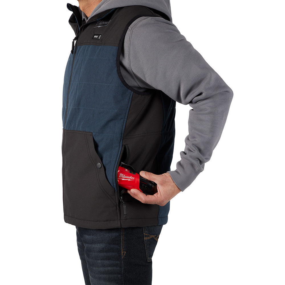 Milwaukee 305BL-20 M12 Heated AXIS Vest Blue (Vest Only) - 6