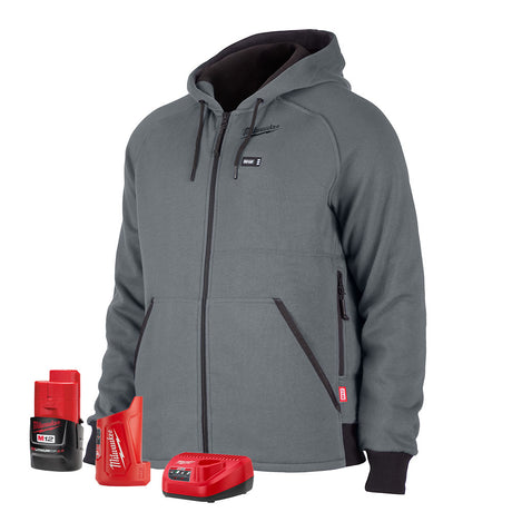 Milwaukee 306G-21 M12 Heated Hoodie Kit Gray