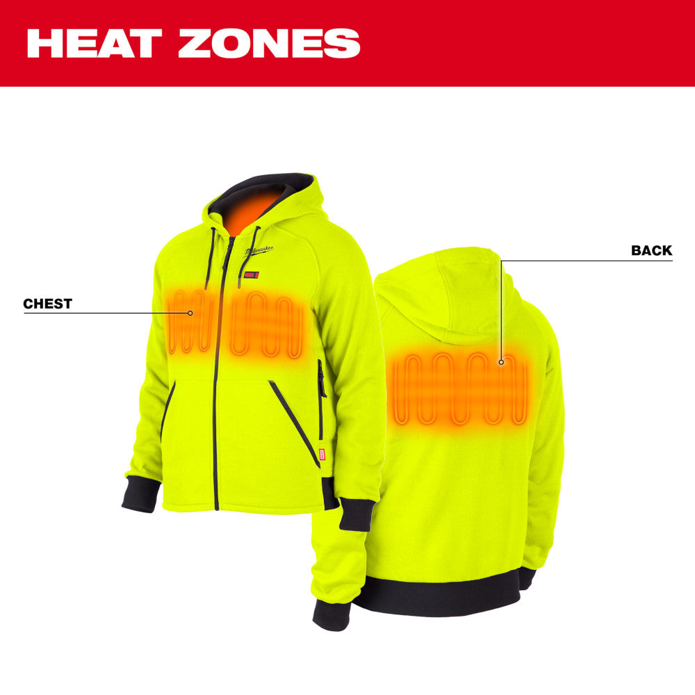 Milwaukee 306HV-20 M12 Heated Hoodie Hi-Vis (Hoodie Only) - 5