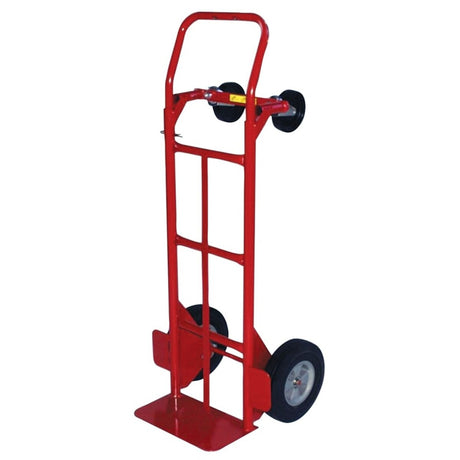 Milwaukee 310-47180 2-Position Convertible Hand Truck Dolly with 800 lb Capacity and 8" x 14" Toe Plate Solid Tires