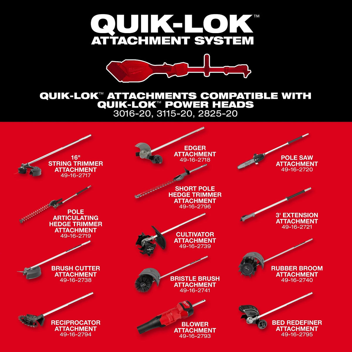 Milwaukee 3115-21ST M18 QUIK-LOK Brushless 15" String Trimmer Kit with 6 Ah Battery and Charger - 3