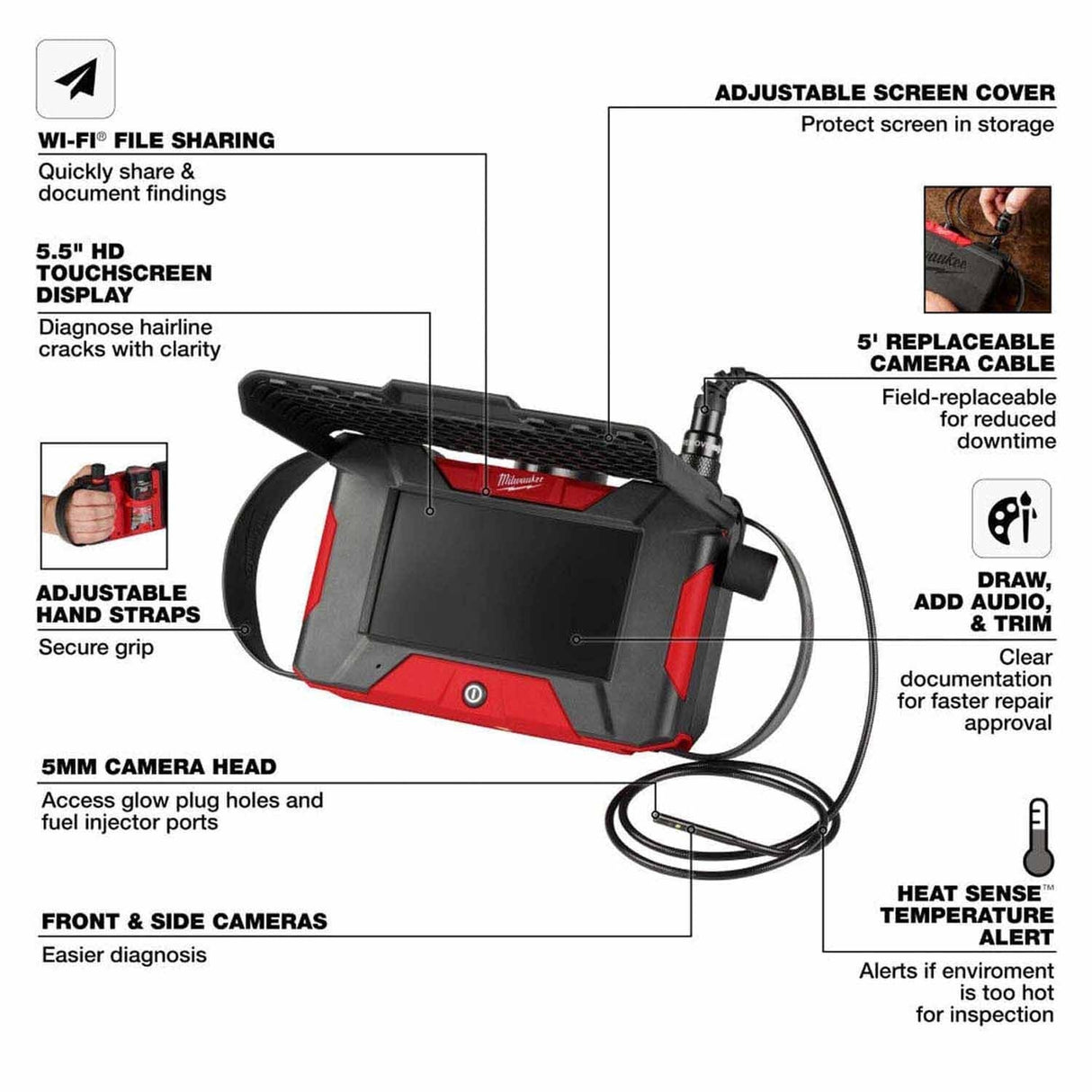 Milwaukee 3151-21 M12 Auto Shop Borescope with Wi-Fi File Sharing Kit - 2