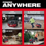 Milwaukee 3301R ROLL-ON 7200W 3600W 6.0kWh Portable Power Supply with Integrated Battery - 7