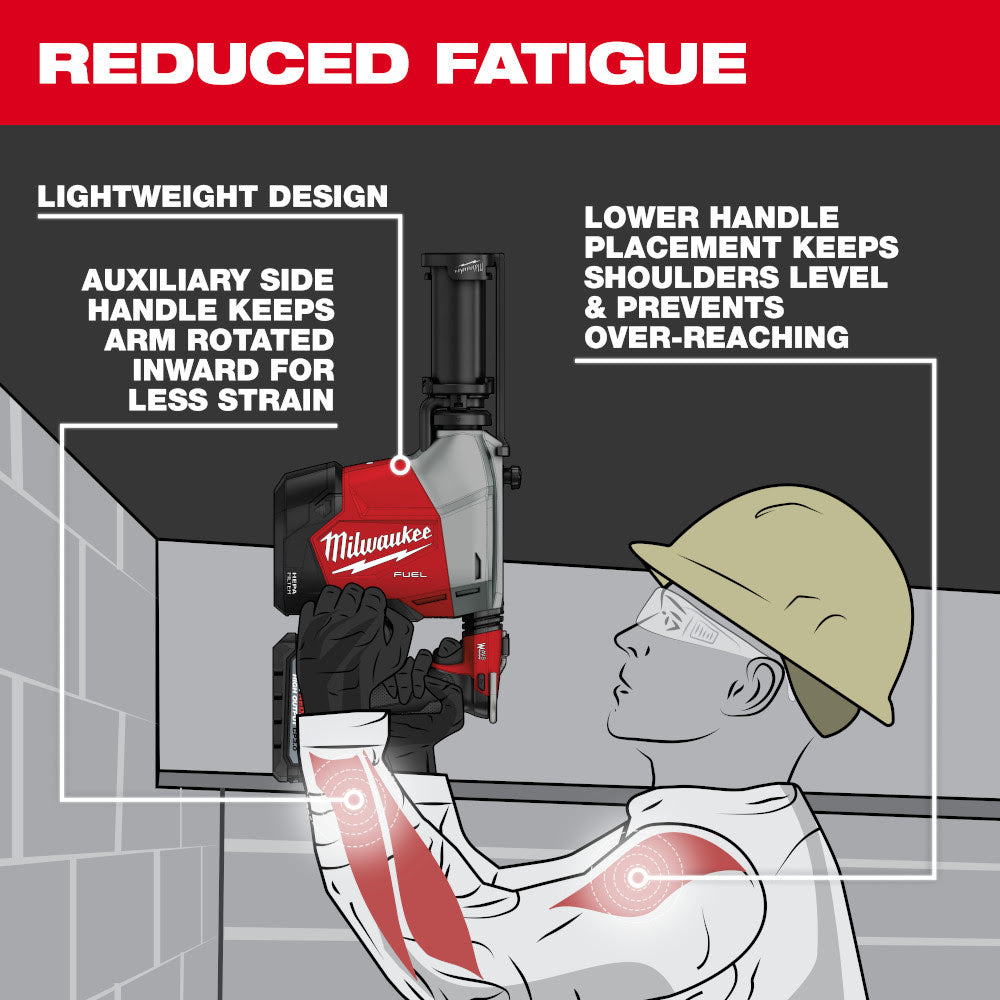 Milwaukee 3311-22 M18 FUEL Overhead Rotary Hammer w/ Integrated Dust Extraction - 4