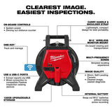 Milwaukee 3318-22B M12 85’ High Flex Compact Inspection Camera Kit - 2
