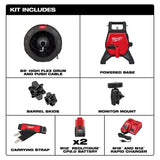 Milwaukee 3318-22B M12 85’ High Flex Compact Inspection Camera Kit - 3
