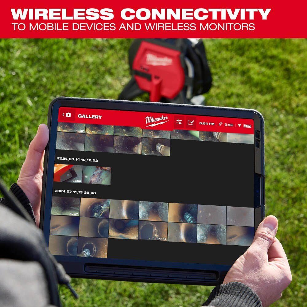 Milwaukee 3318-22B M12 85’ High Flex Compact Inspection Camera Kit - 8