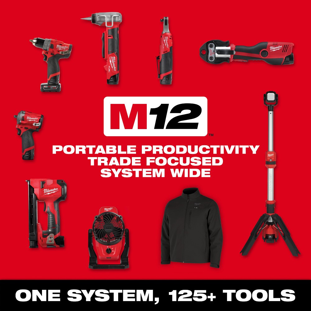 Milwaukee 3318-22B M12 85’ High Flex Compact Inspection Camera Kit - 14