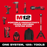 Milwaukee 3318-22B M12 85’ High Flex Compact Inspection Camera Kit - 14