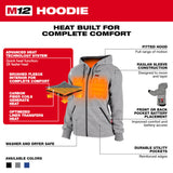 Milwaukee 336BL-21 M12 Women's Heated Hoodie Kit Blue - 2