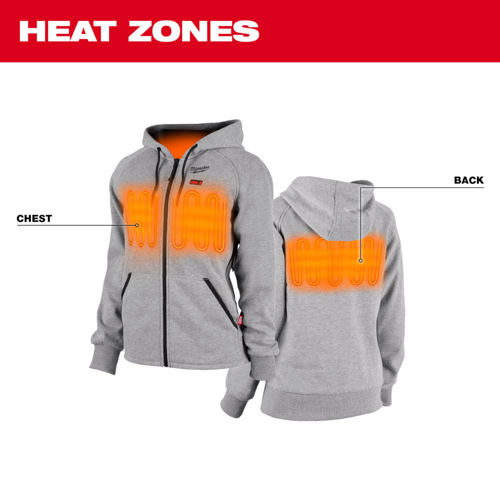 Milwaukee 336G-21 M12 Women's Heated Hoodie Kit Gray - 7