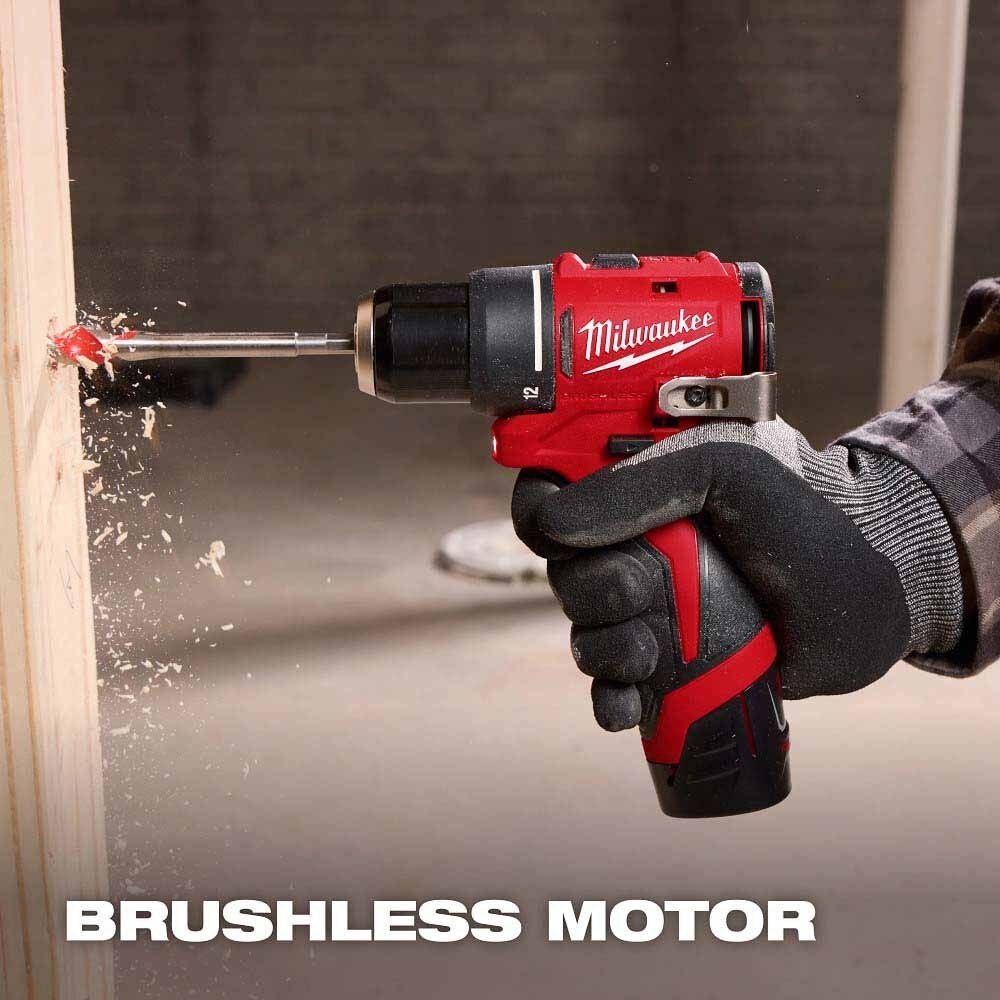 Milwaukee 3401-22 M12 Subcompact Brushless 3/8" Drill/Driver Kit - 8