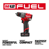 Milwaukee 3403-22 M12 FUEL 1/2" Drill/Driver Kit - 3