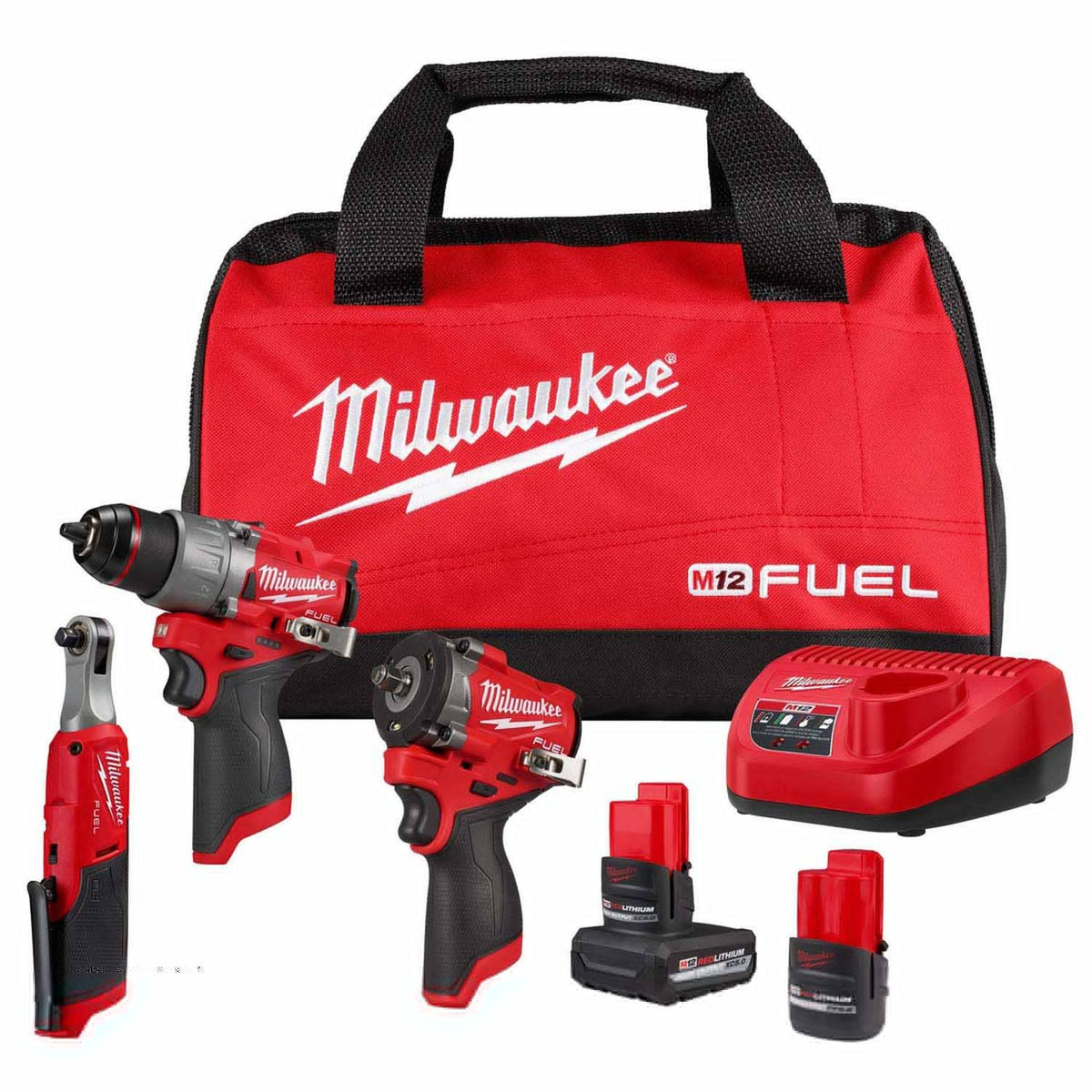 Milwaukee 3424-23 M12 FUEL 3-Tool Combo Kit