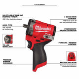 Milwaukee 3424-23 M12 FUEL 3-Tool Combo Kit - 2