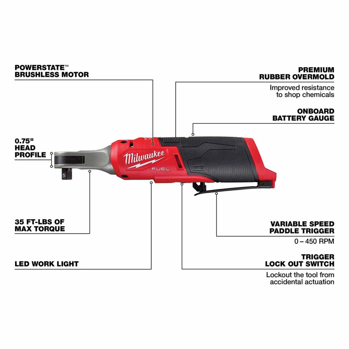 Milwaukee 3424-23 M12 FUEL 3-Tool Combo Kit - 3