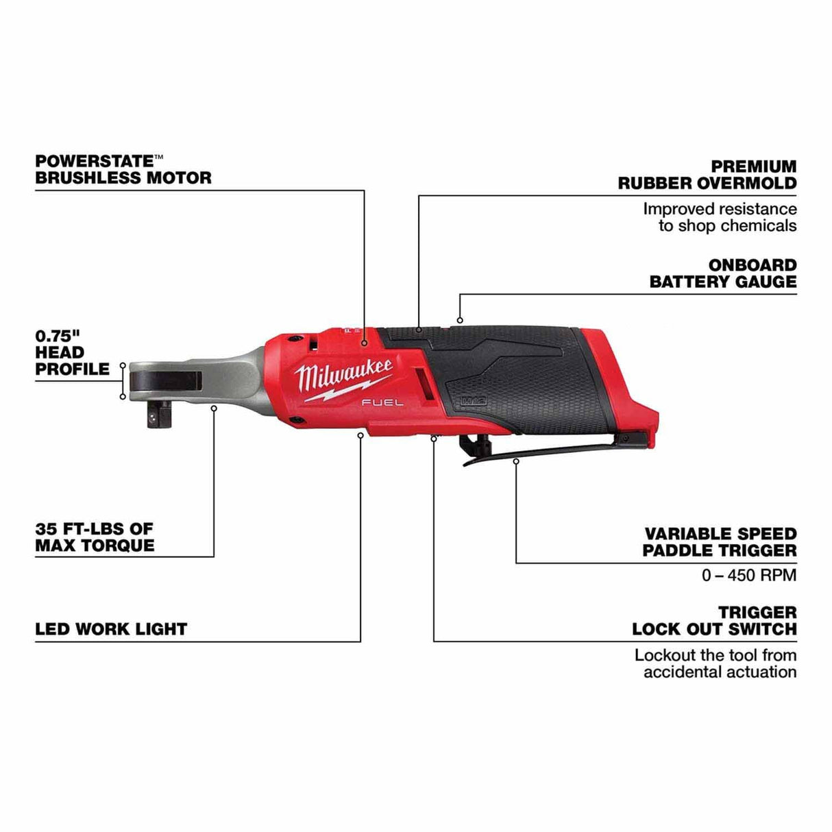 Milwaukee 3424-23 M12 FUEL 3-Tool Combo Kit - 3