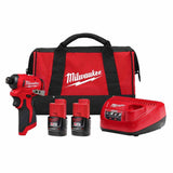 Milwaukee 3450-22 M12 Subcompact Brushless 1/4" Hex Impact Driver Kit
