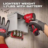 Milwaukee 3450-22 M12 Subcompact Brushless 1/4" Hex Impact Driver Kit - 7
