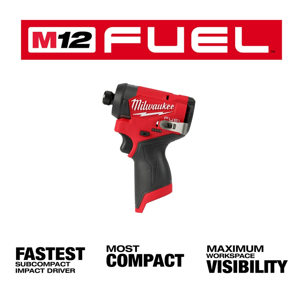 Milwaukee 3453-20 M12 FUEL 1/4" Hex Impact Driver - 3