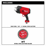 Milwaukee 3469-20 M18 FUEL ½”-1” Steel Pipe Cutter - 3