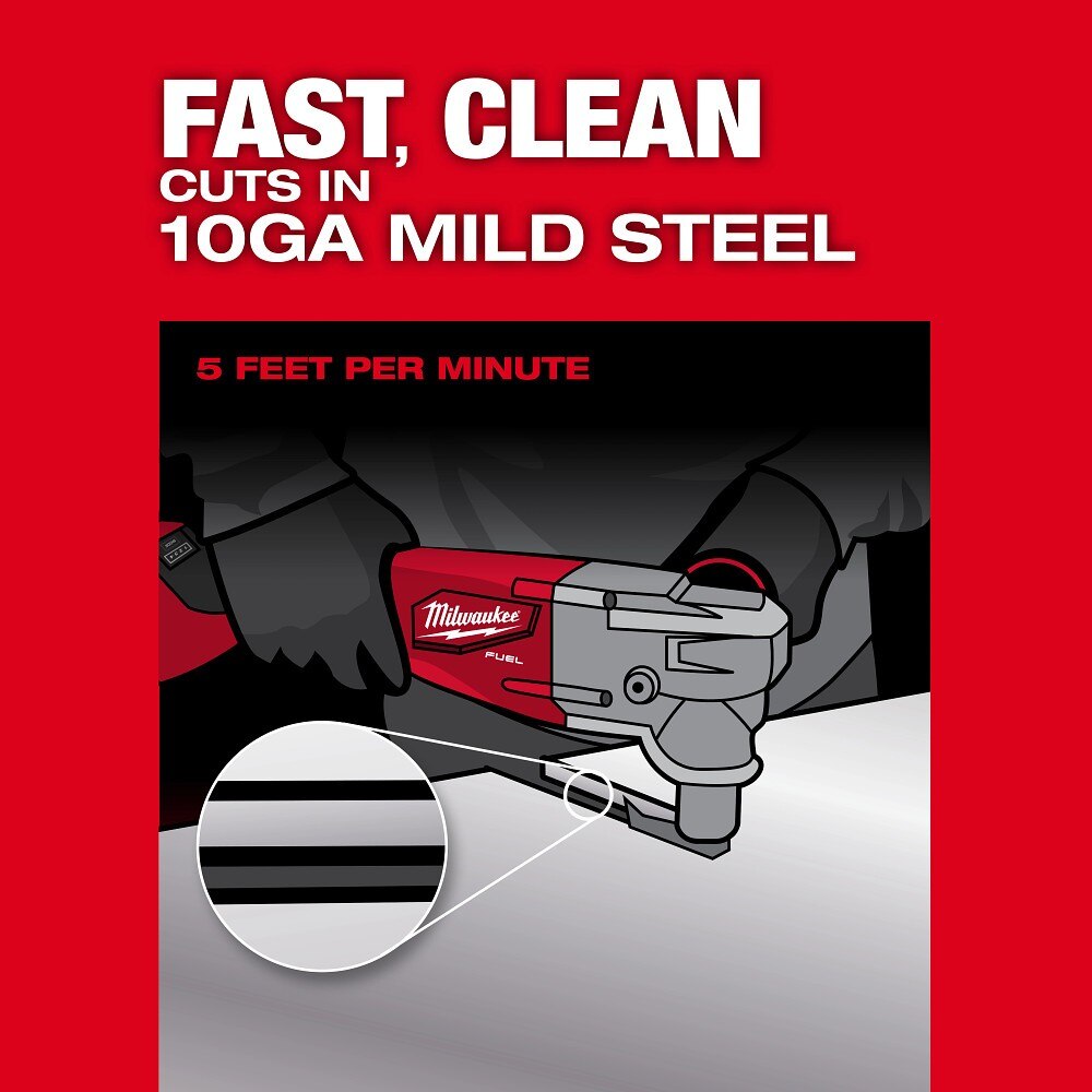 Milwaukee 3476-20 M18 FUEL 10 Gauge Nibbler - 5